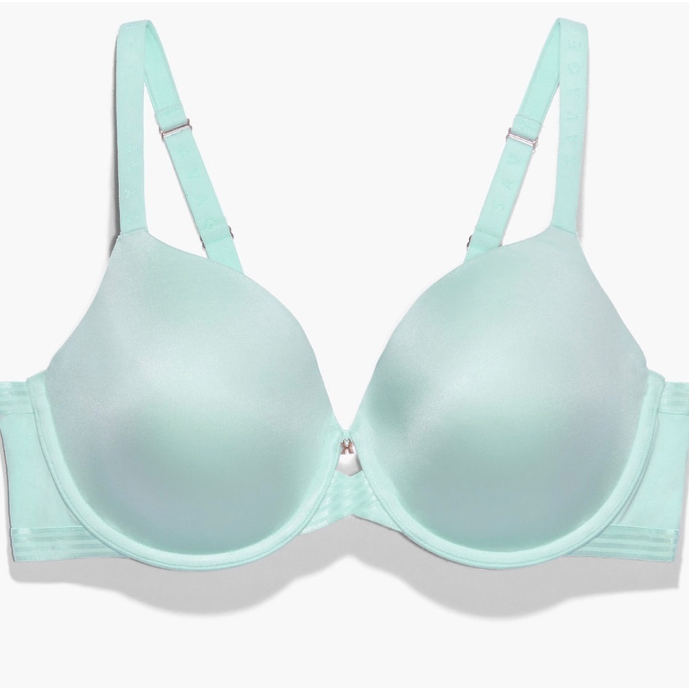 Savage X Fenty Women's Light Blue Adjustable Strap T-Shirt Bra Size 46DD